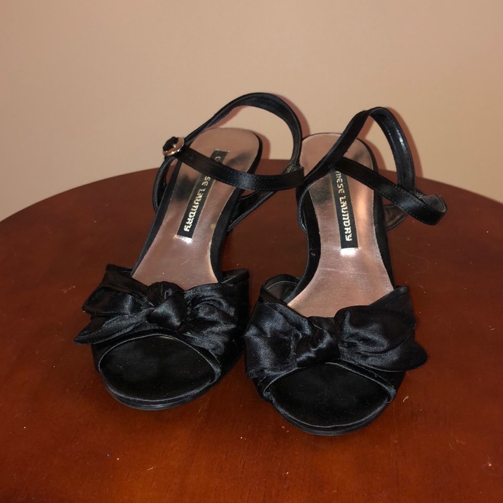Women’s Black Strappy Heels